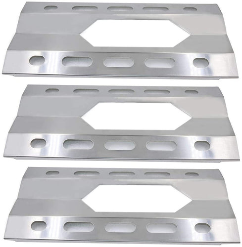 Grill Heat Plates fits Kirkland, Nexgrill, Virco Grills, 3Pcs Replacement Parts 17 5/16" X 8 3/8"