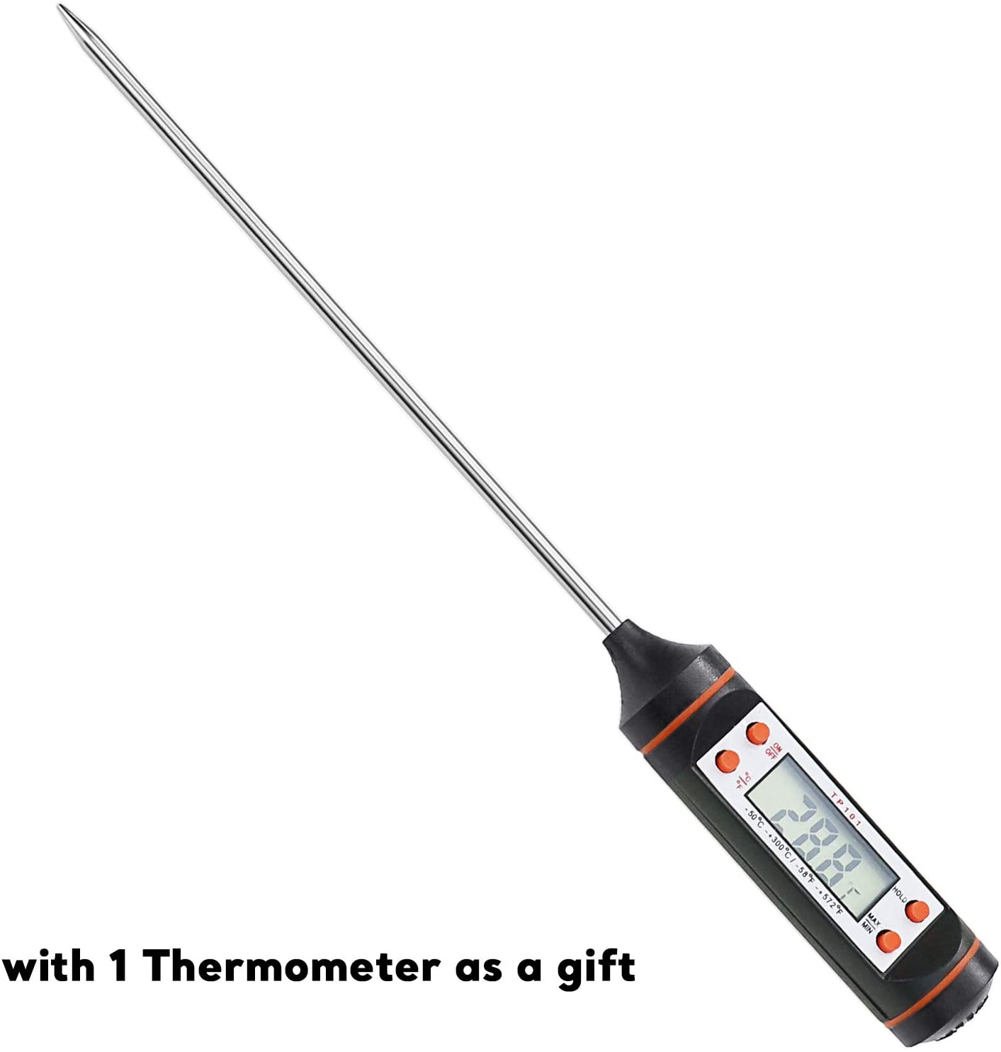 Bbq Grill Charcoal Smoker Thermometer, 52Mm Stainless Steel Pizza Oven  Thermometer, Bbq Replacement Parts 