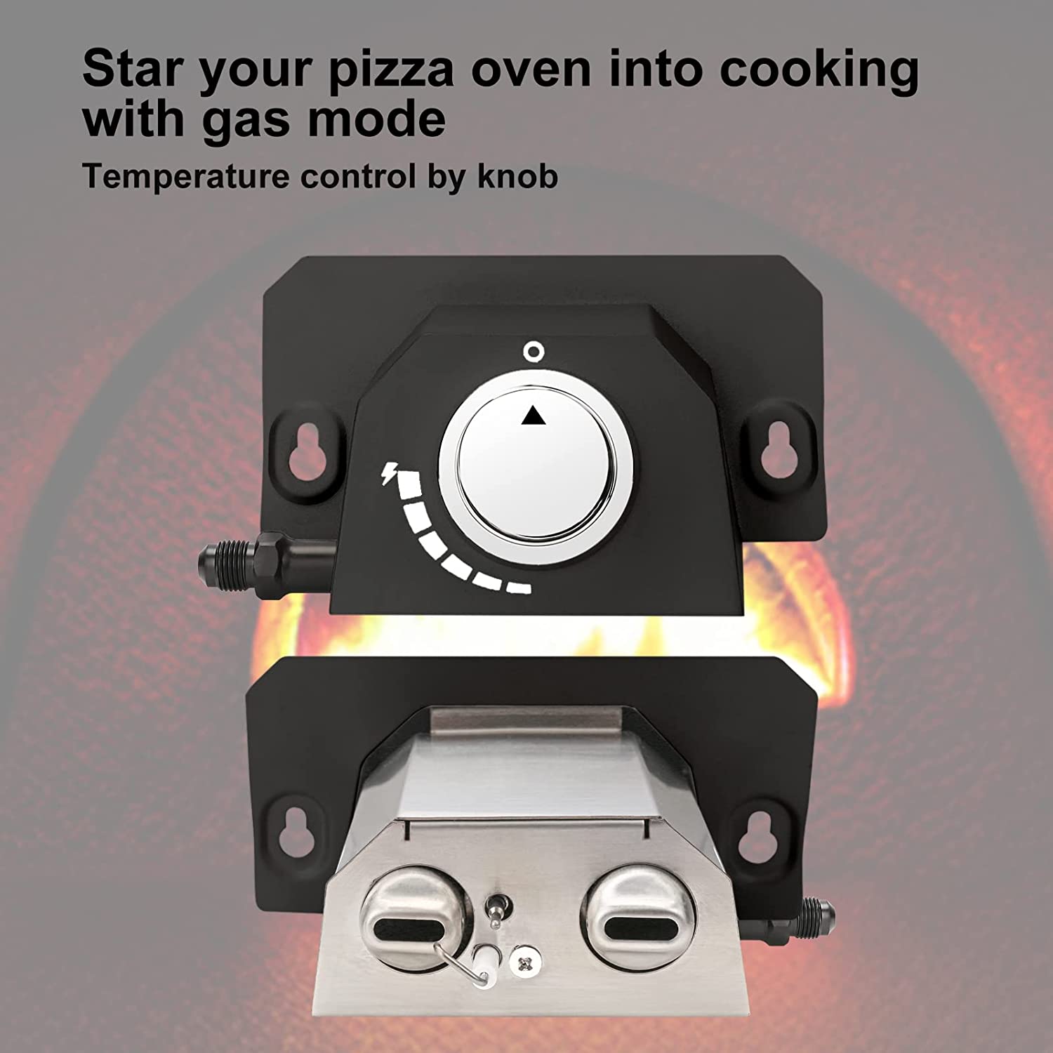 GAS Burner for Ooni Karu 16 Pizza Oven, Accessories Attachment GAS Converter Replacement Parts for Pizza Oven