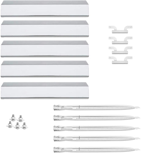 Brinkmann 810-1750-S, 810-1751-S, 810-3551-0 etc Gas Grills Repalcement Parts Set, Heat Plates, Burners Tube and Crossover