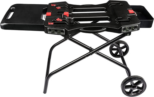 Portable Rolling Cart Folding Stand for Weber Q Series Gas Grills and 17 inch, 22 inch Flat Top Griddles