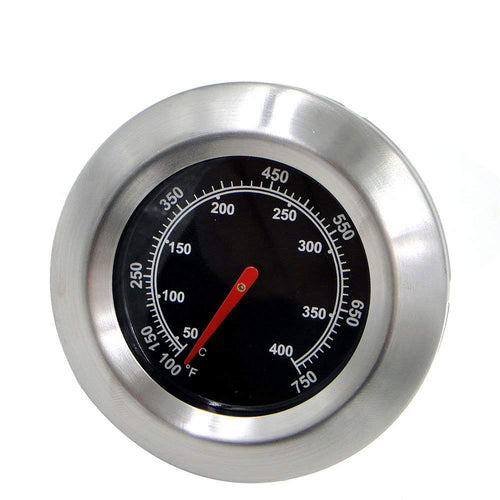 BBQ Thermometer, 7.6 CM Face with a 4 CM Stem, Ranges from 50-400℃/100-750℉ Fahrenhe