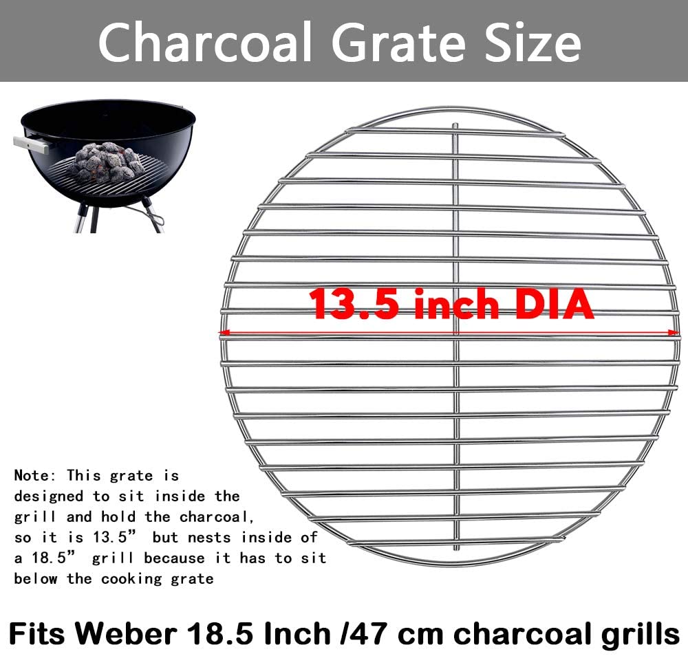 BBQ Grates Kit fits 18.5'' Weber Kettle Grills, 7432 + 7440 Grate