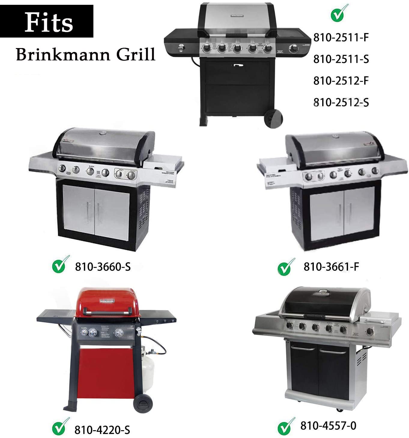 Burners and Igniter Parts Kit for Brinkmann 810-4665-G, 810-4679-F