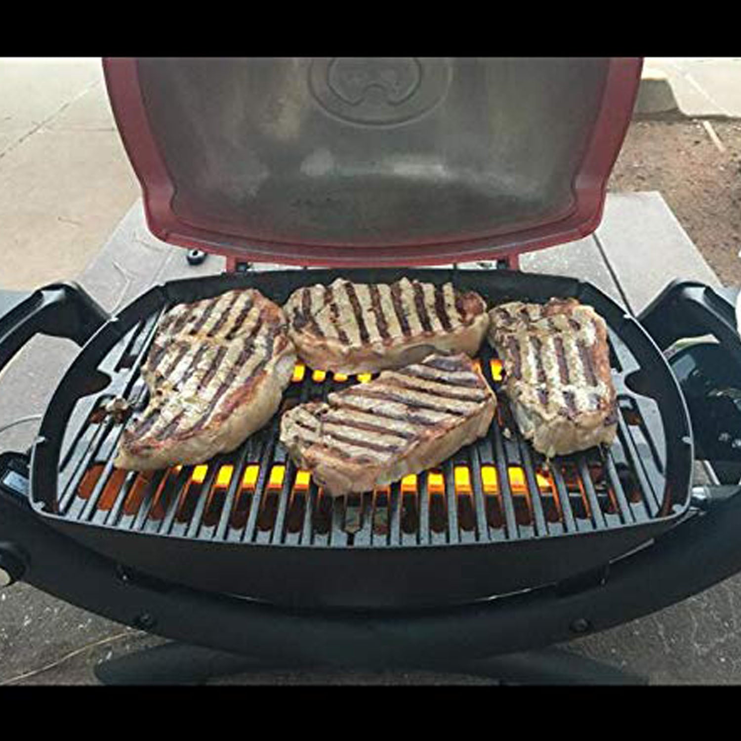 Onlyfire Grilles De Cuisson En Fonte Pour Weber Q300 Q320 Q3000 - Lot De 2 Pièces De Rechange