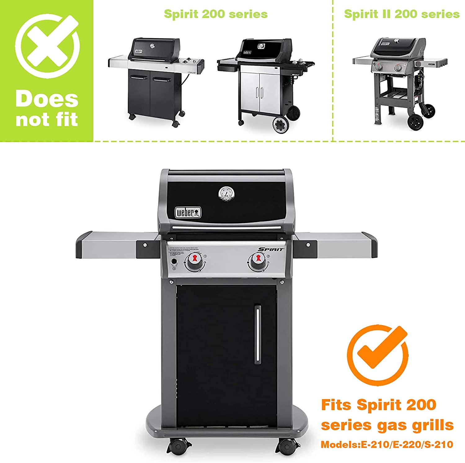 Weber Spirit E-210 Gasbarbecue Gas BBQ E210 Barbecue Zwart - | Weber, Boretti, Bastard & Kamado Joe Weber Spirit E-210 Gasbarbecue Gas BBQ E210 Barbecue Zwart - | Weber, Boretti, Bastard & Kamado Joe