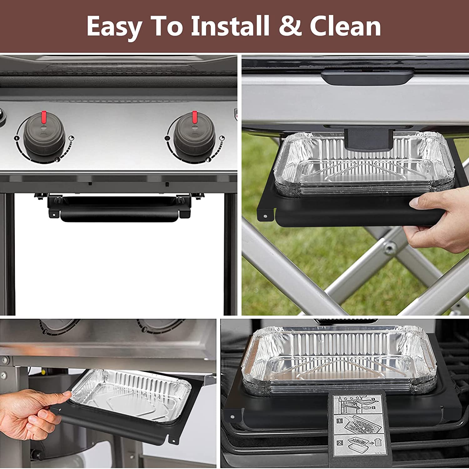 Grease Tray Weber Aluminum Drip Pans Grease Catch Drip Pan For