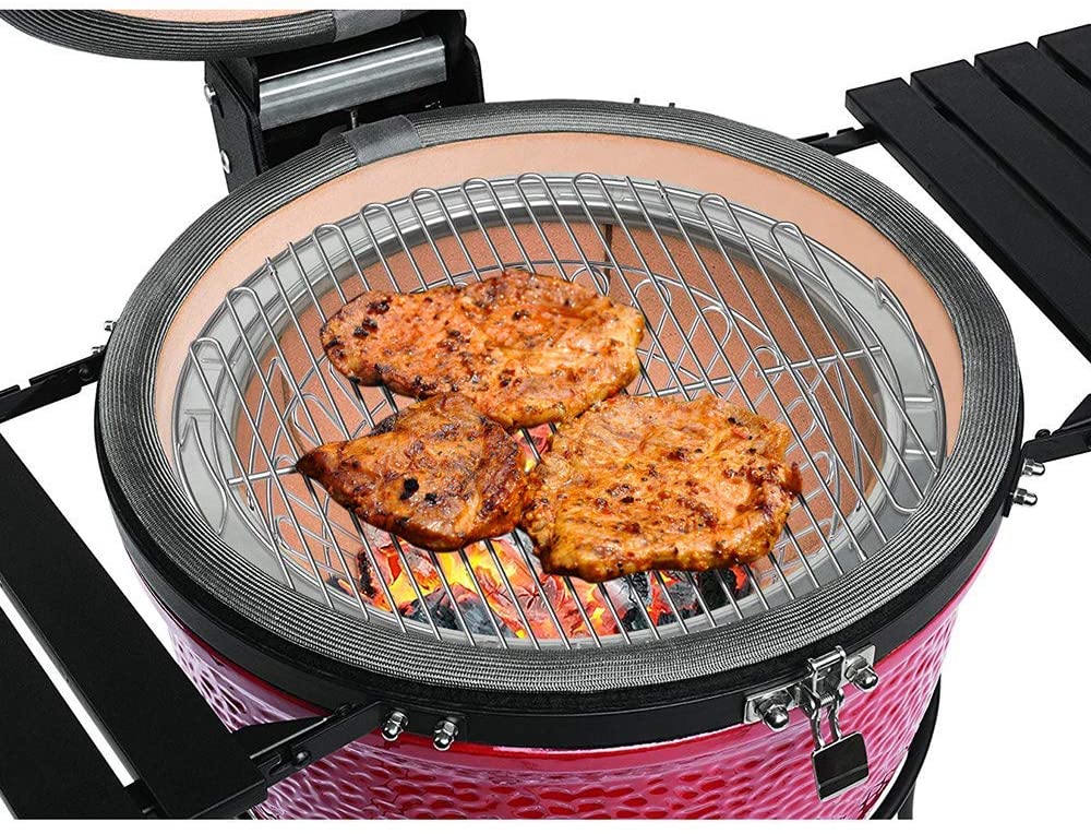 Ceramic Grill Charcoal Ash Basket fits Large Big Green Egg