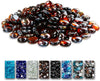10 Pounds 1/2 Inch Copper Round Safe Fire Pit Glass Beads Glass Rocks for Natural or Propane Fireplace for Outdoors and Indoors Firepit 