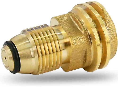 Propane Tank Adapter Converts POL LP Tank Service Valve to QCC1 / Type1, Old to Propane Tank Connection Type Hose or Regualtor Solid Brass Regulator Valve Accessory, Universal Fit