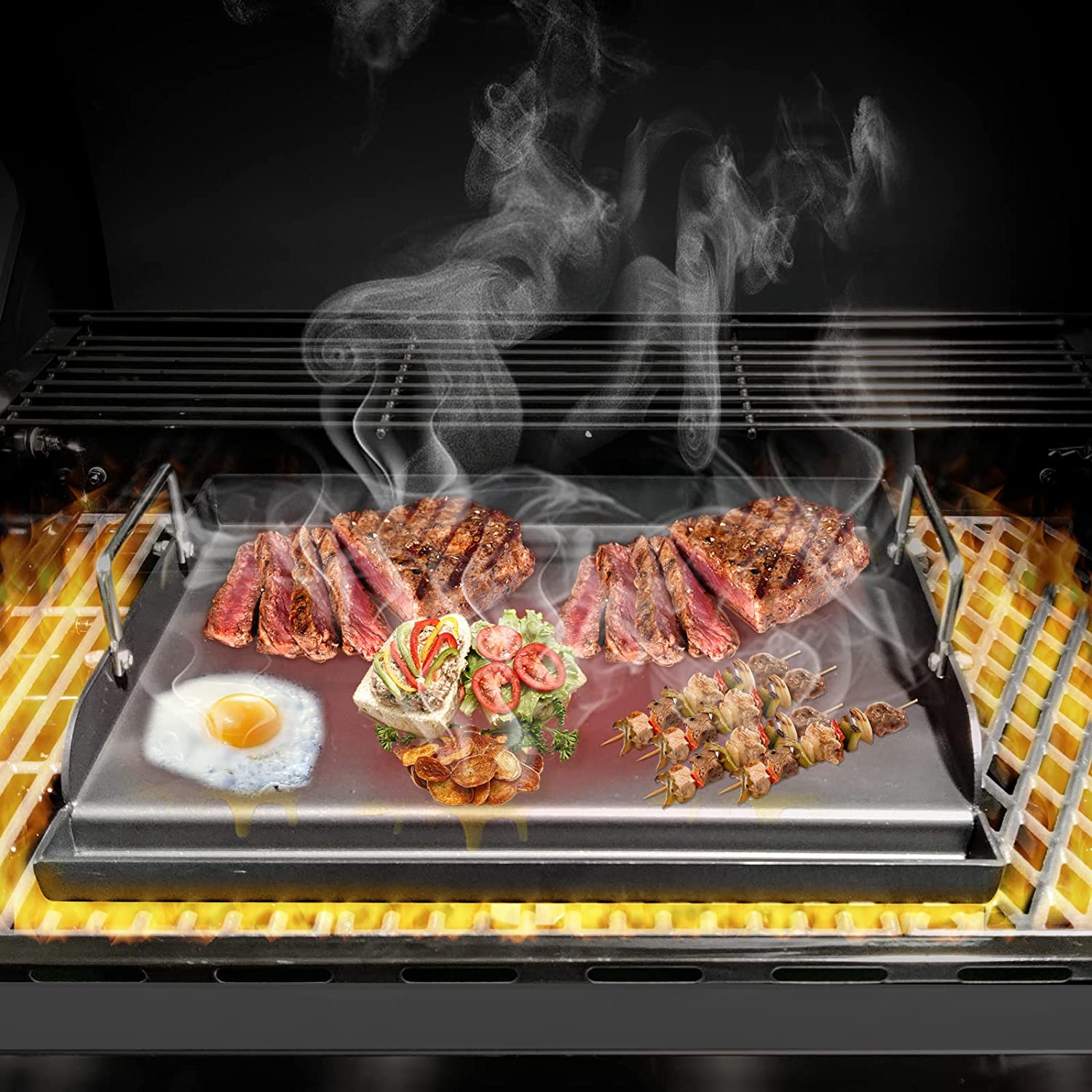 Griddle Master Griddle Plate Gas Stoves, BBQ Griddle Plate, Teppanyaki  Grill Top