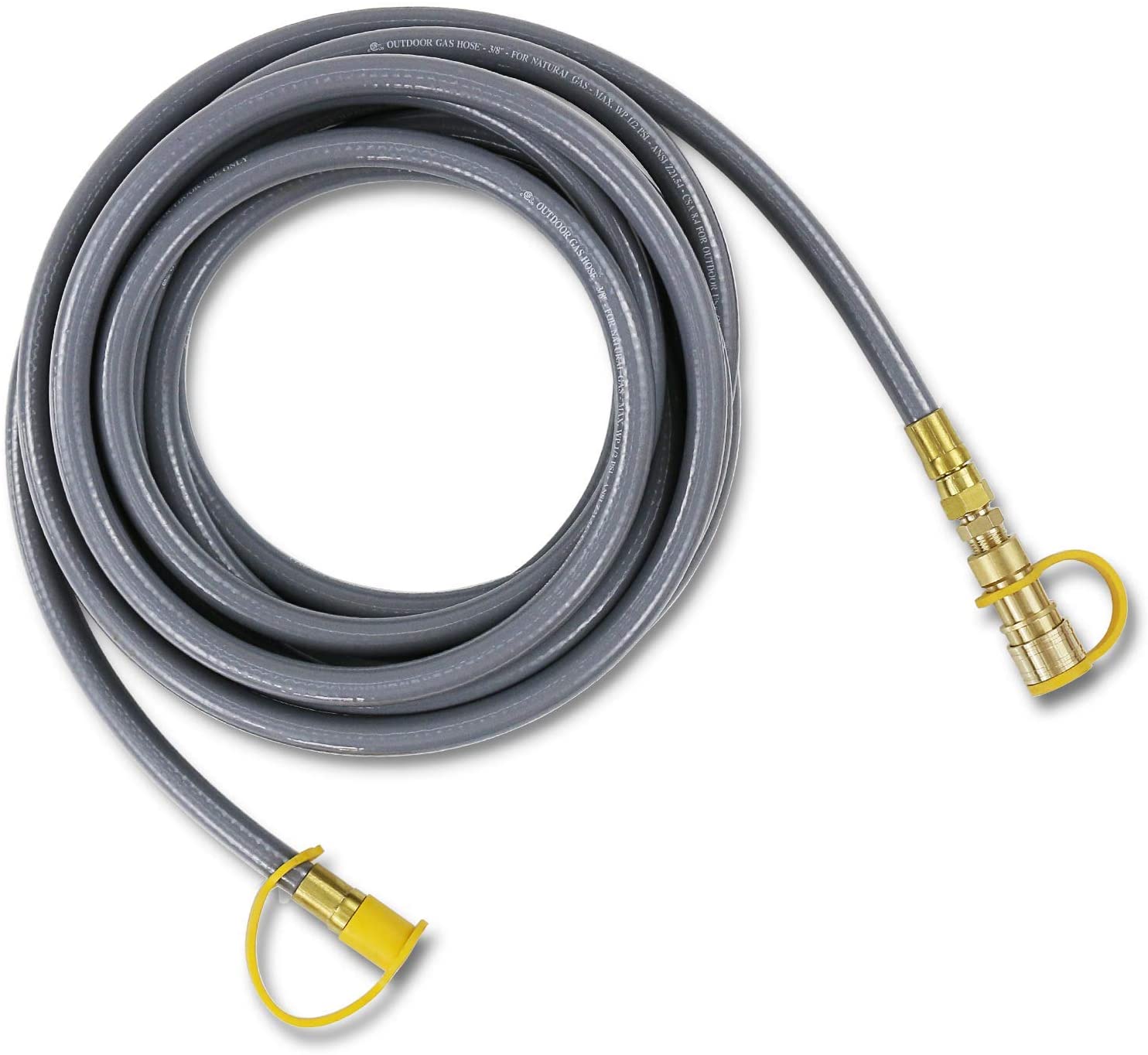 Nature Gas Conversion Kit, 24 Feet Natural Gas 3/8 Female Flare, 1/2 male Flare Hose with Quick Connect |99.GVR4