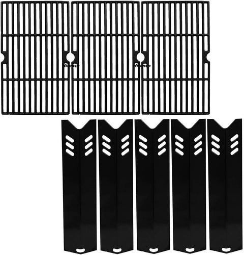 Grill Grates + Heat Plates Kit for Backyard GBC1460W, GBC1461W, GBC1462W-C, GBC1555W-C 5 Burner Grill