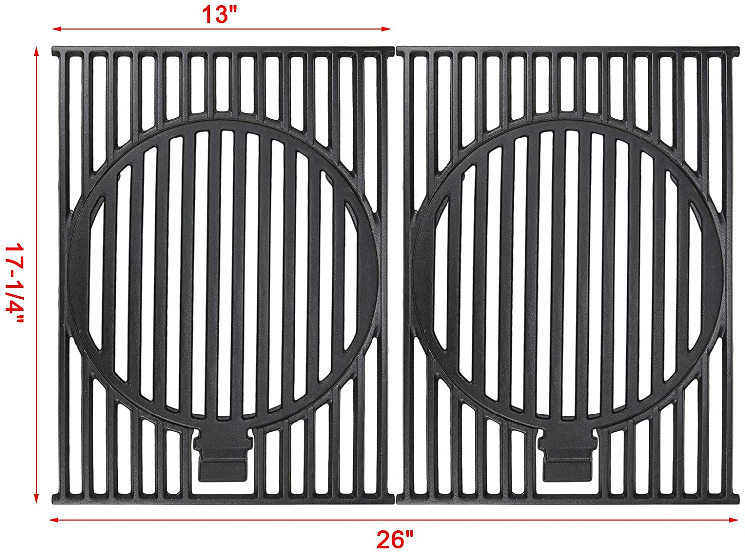 Cooking Grid Grates Kit 17 1/4 x 26'' for Charbroil 463241113