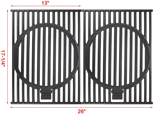 Cooking Grid Grates Kit 17 1/4 x 26” for Charbroil 463241113 463449914 463411512 463446015 463411712 463411911 Grilss
