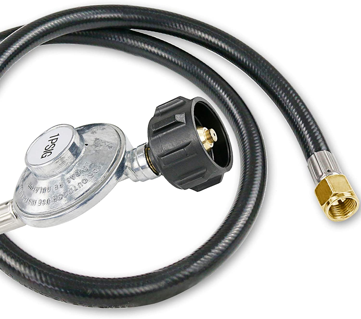 3 Feet Hose Regulator LP Conversion Kit, QCC1/Type 1, Replacement