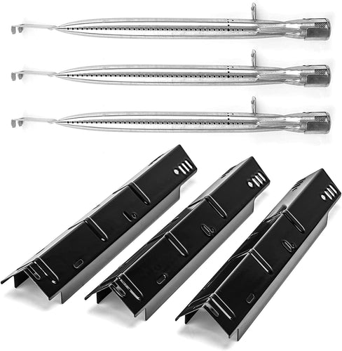 Burner and Heat Plates Kit for Dyna-Glo 4 Burner DGH450CRP and GBC1793W RevoAce Dual Fuel Gas and Charcoal Combo Grill