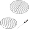 Grates, Thermometer Set for 14 Inch Smokey Joe/Smokey Joe Silver and Gold and Tuck-n-Carry Grills