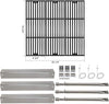 Repair Kit for King Griller 3008, 5252 Grill, Gas Grill Burners + Heat Plates + Grates + Igniter Replacement Parts Kit