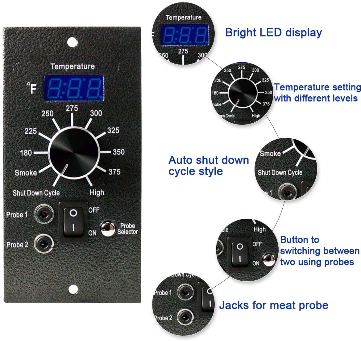 Traeger Smoker Digital Grill Thermostat Controller Kit Compatible