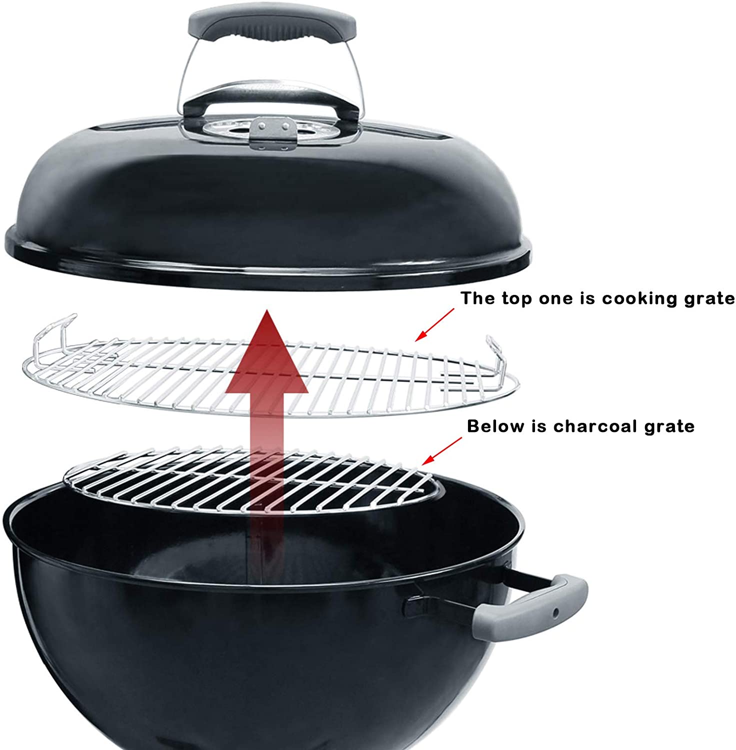 Weber AJinTeby Heavy Duty Plated Steel Cooking Grate And Lower