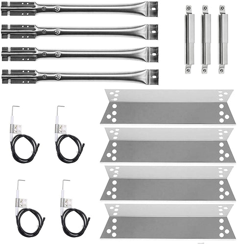 Replacement Parts Kit for Kenmore  720-0773 4 Burner Grill, Burner+Heat Plates+Ignitors+Crossover Kit