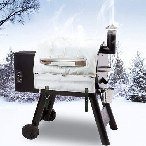 Thermal Insulated Blanket for Traeger BAC344, Traeger Pro 22 Series, Pro 20 and Lil' Tex Elite Pellet BBQ Grill Winter Cooking