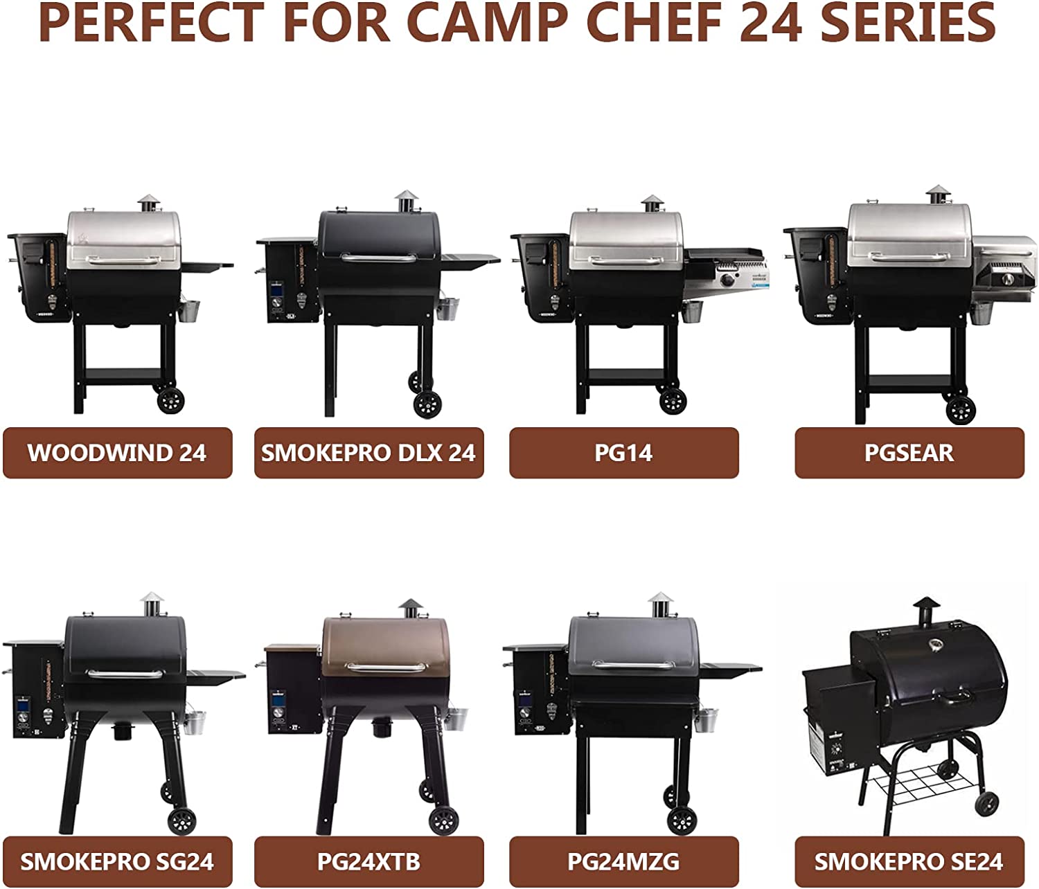 Cooking Grates for Camp Chef 24 inch SmokePro DLX 24, PG24MZG, SG24, S