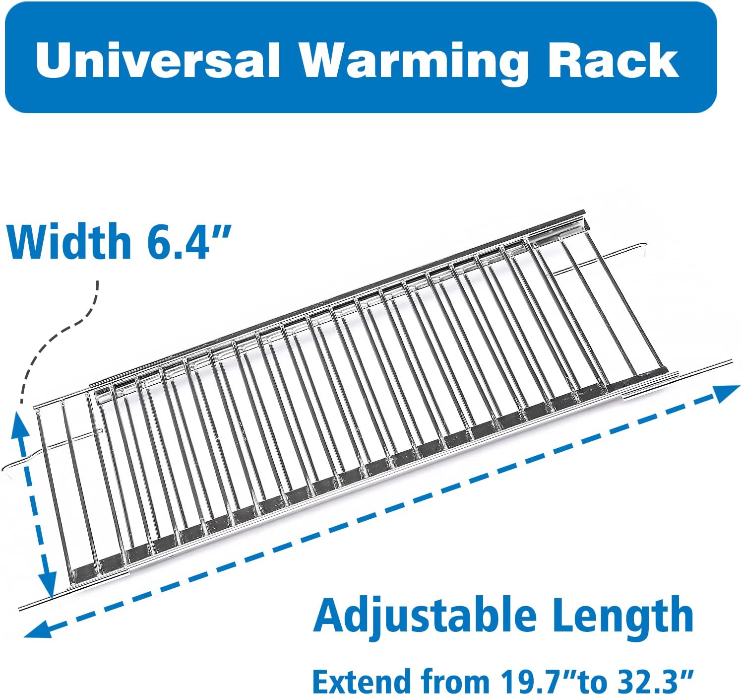 Burner Rack Universal Warming Rack for most 3-6 Burners BBQ Gas Grills, Adjust 19 ...