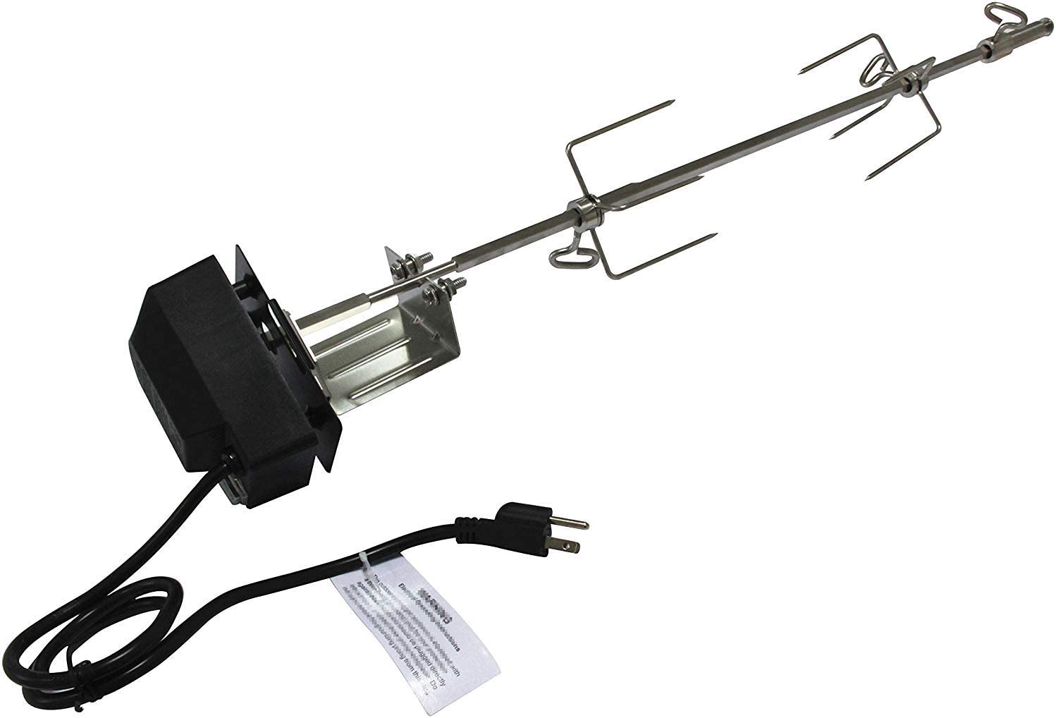 Weber Grill Rotisserie Kit - Spit, Forks & Motor For Spirit & Genesis Gas Grills