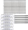 Repair kit for Ducane 304000040, 304000042, 304000445, 3040042, 3040043 Gas Grills, Burner Tube, Heat Plates Tent Sheild, Cooking Grid Grates