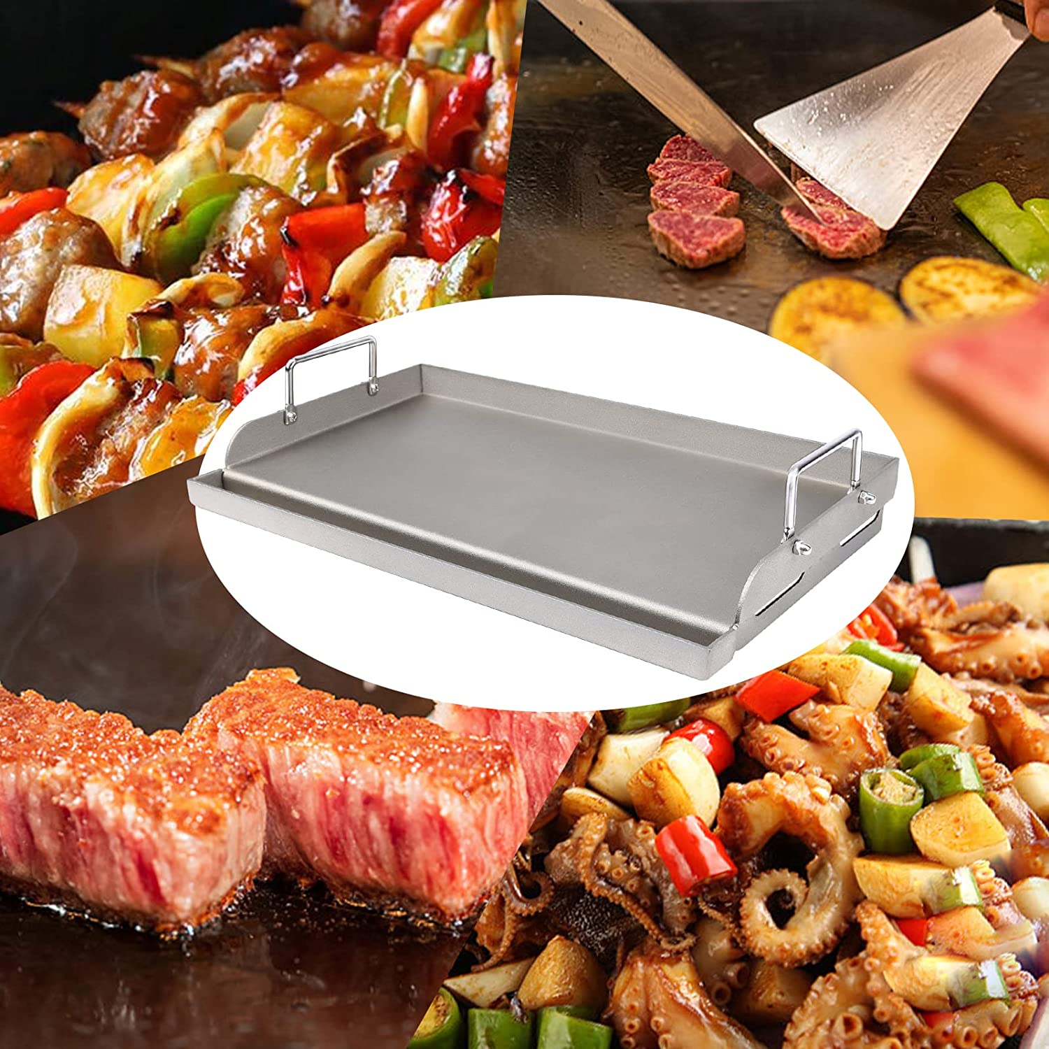 1 Set Small Bbq Grill Pan, Portable Non-stick Stovetop Plate, Barbecue Griddle  Pan, Cokking Supplies, Check Out Today's Deals Now