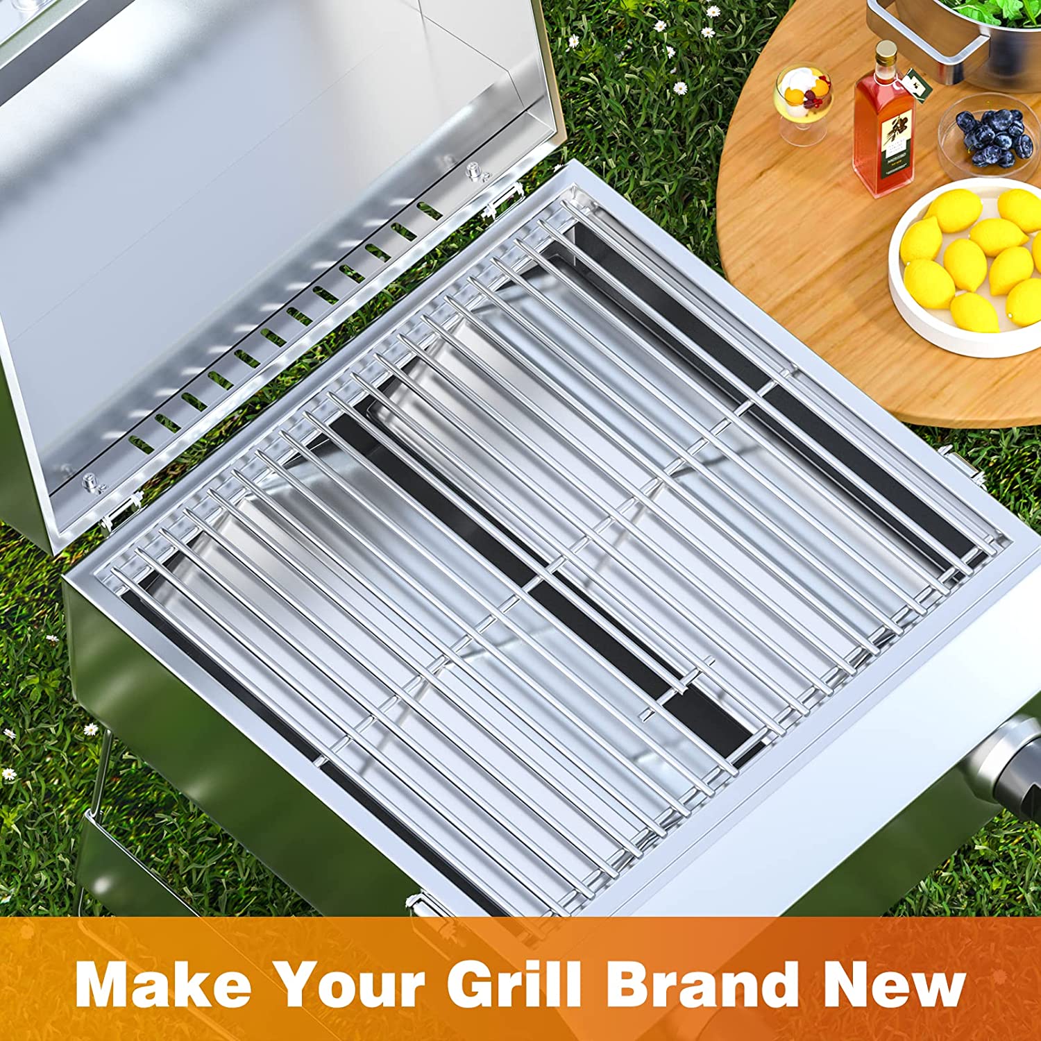 grill heat tent Heat Tent Plates for Nexgrill 820-0033, 820-0015, 820-0007, Cuisinart CGG-608 Portable Gas Grills