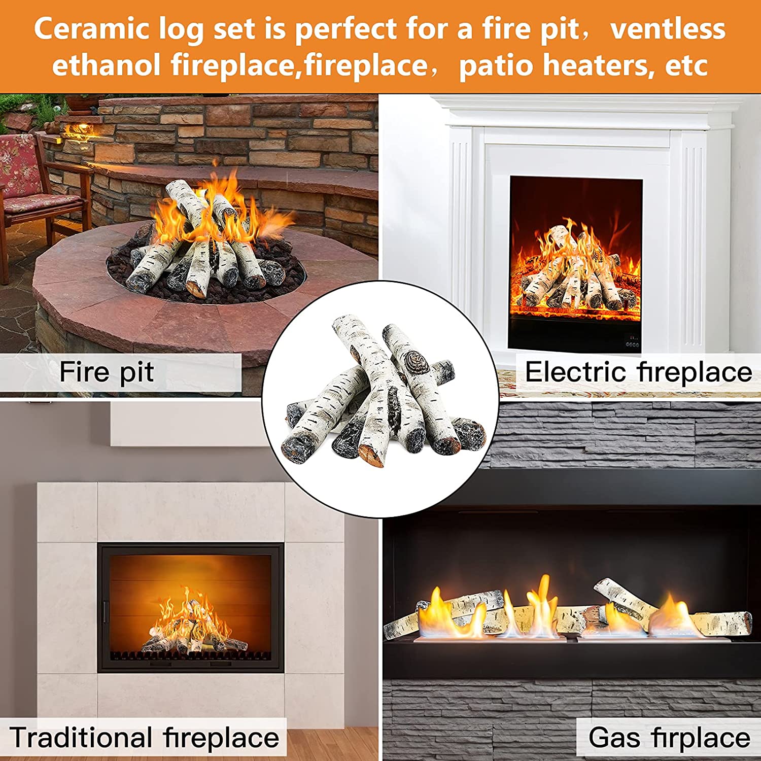 6+ Ceramic Logs For Gas Fireplace 6+ Ceramic Logs For Gas Fireplace