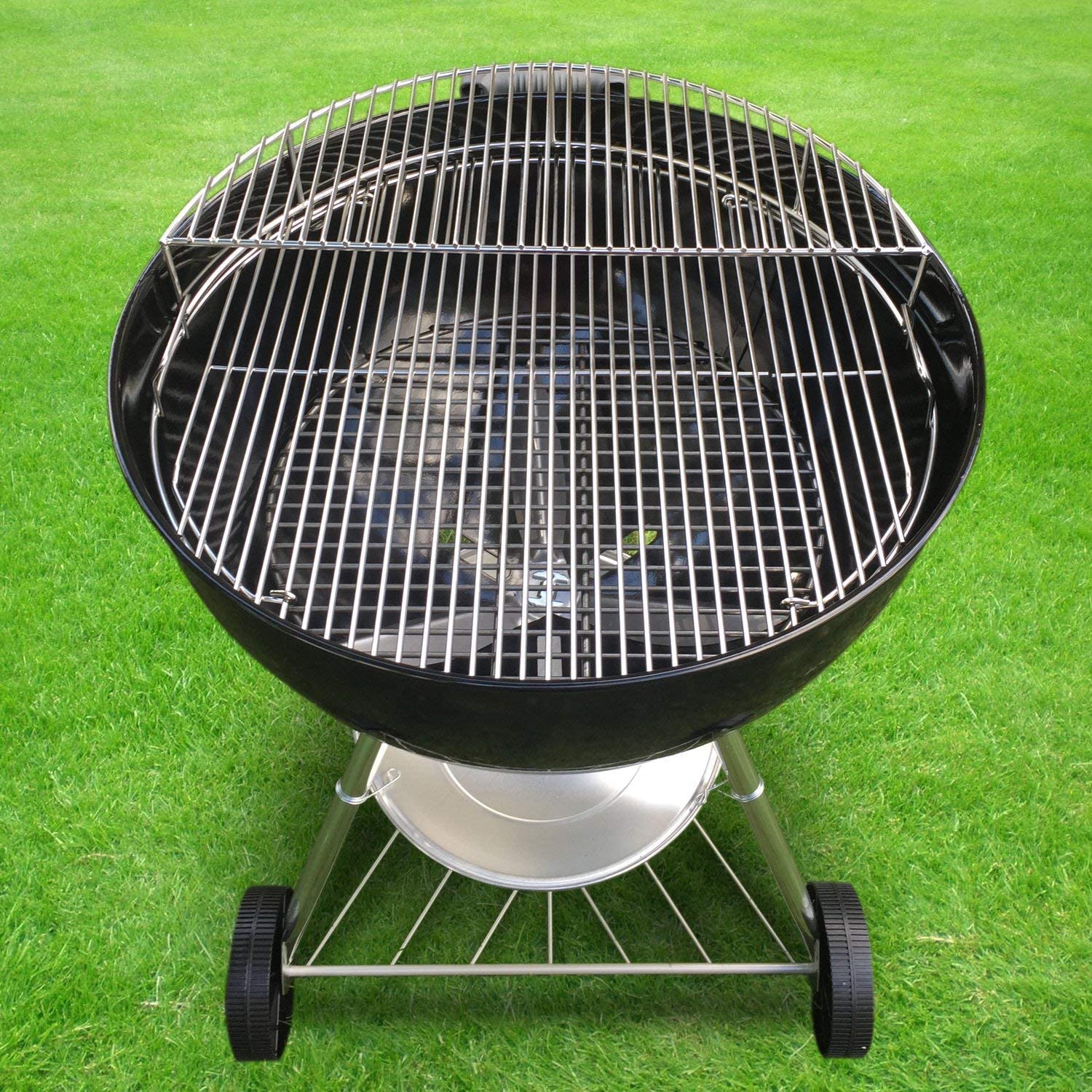 Webber Kettle Rib Rack Warming Rack for 22 Weber Kettle Grills and Bigger One-Touch Weber cha ...
