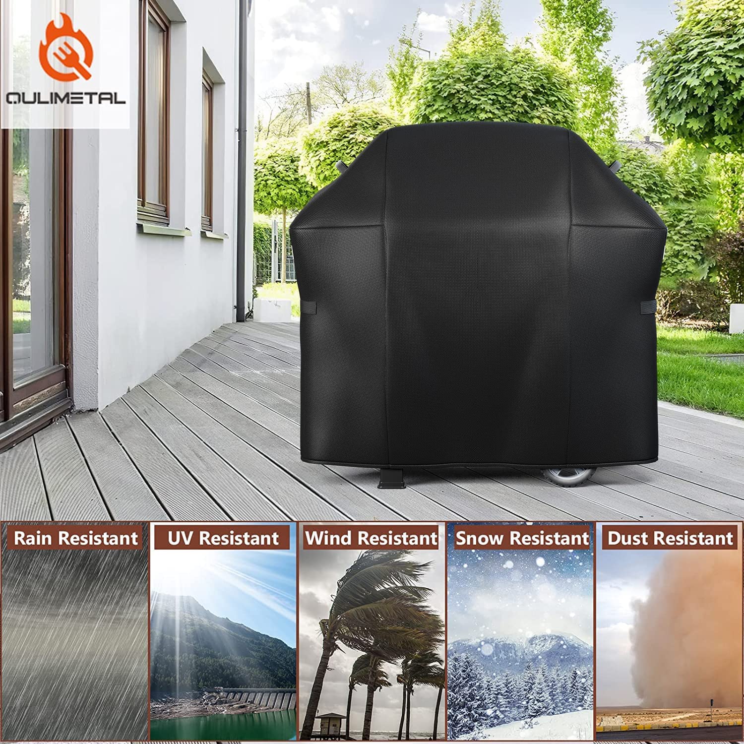 Copertura BBQ Weber Premium Per Spirit E Spirit II 200 - Impermeabile E UV Resistente Con Velcro - Foto 6
