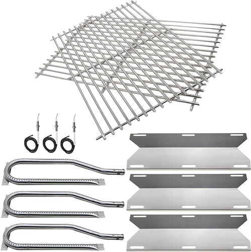 BBQ Repair Kit for Jenn Air 720-0336, Burners, Heat Plates, Grates, Igniters Replacement Set