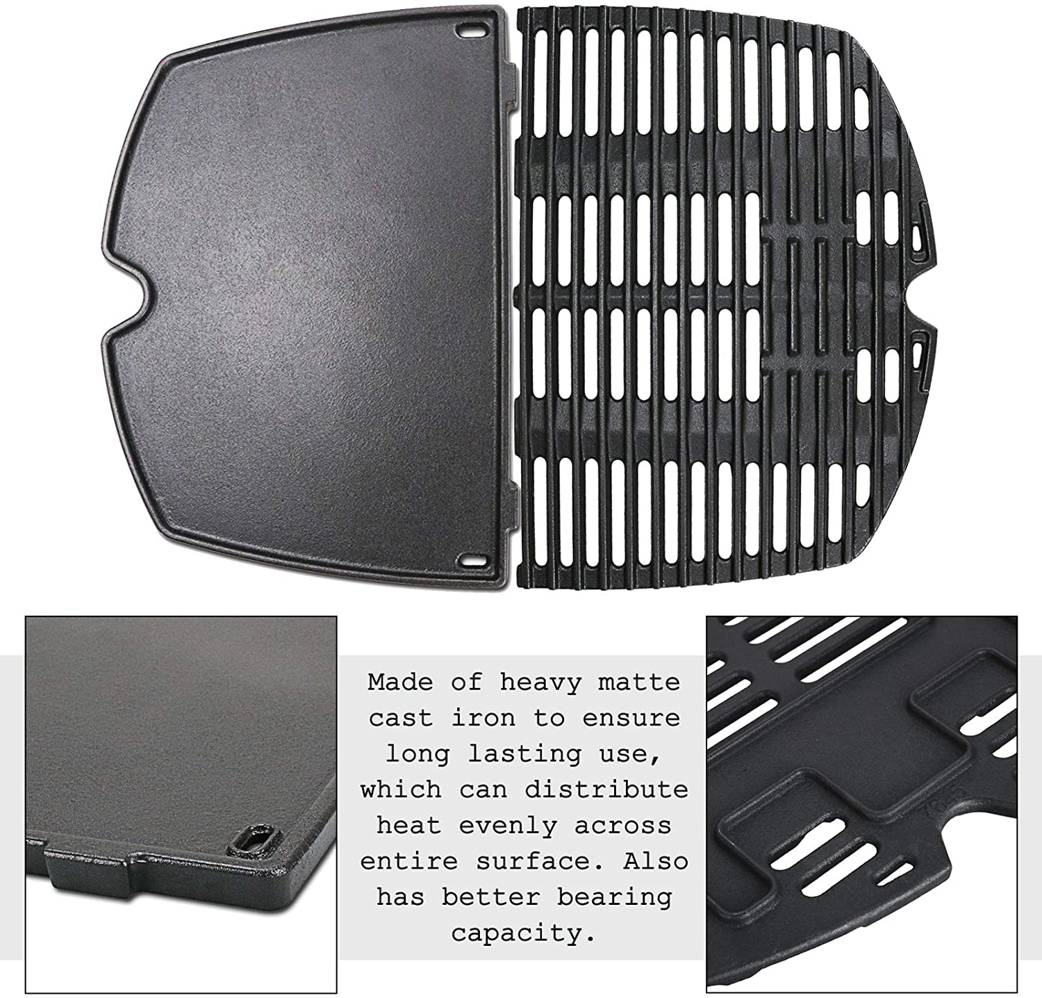 Grill Grates Plate for Weber Q200, Q220, Q240, Q260, Q2000, Q2200