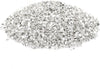 Silver Crushed Fire Glass Reflective Tempered Pebbles Gravel Marbles for Crafts Resin Art, Garden Decoration, Fireplace, 2 Pounds Jar 3-6mm 