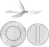 Grates & Cleaning System for 22'' Weber Charcoal Kettles, 8835 + 7441+7444 Grills Replacement Parts