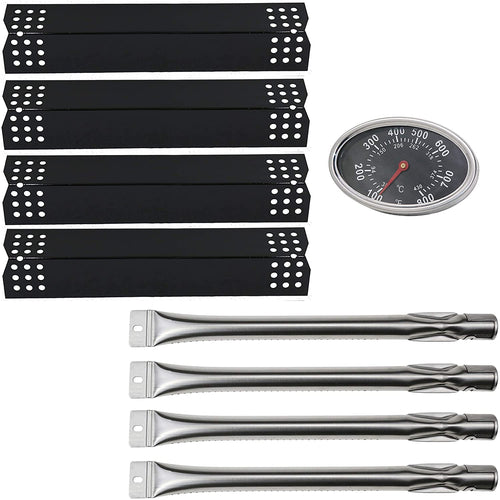 Sunbeam 720-0697 BBQ Grill Replacement Parts Kit: Burners + Heat Plates + Temperature Gauge