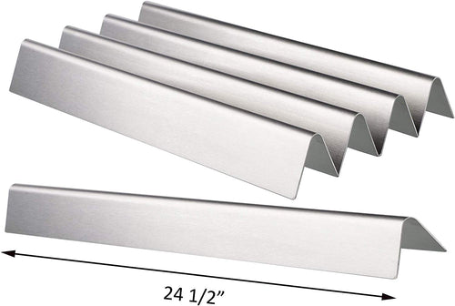 5 Pk Stainless Steel Weber 65935, 7539, 9938 7540 24.5" Flavorizer Bars for Weber Genesis 300 E310, E320, S310, S320 (with Side Control Panel)