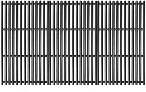 Grill Grates 3 Pcs for Walmart 555179228 Model, 17" x 28-1/2", Cast Iron Grill Replacement Parts