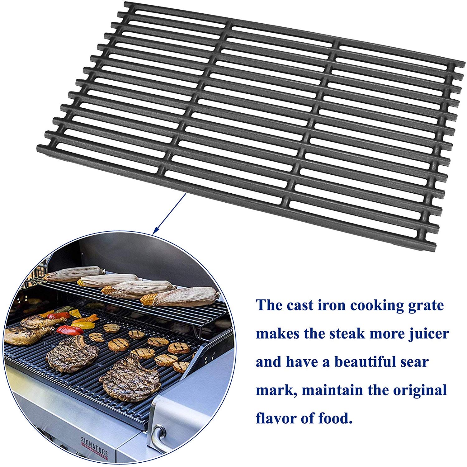 CharBroil 466242715 466242716 466242815 Cast Iron Grill Grates