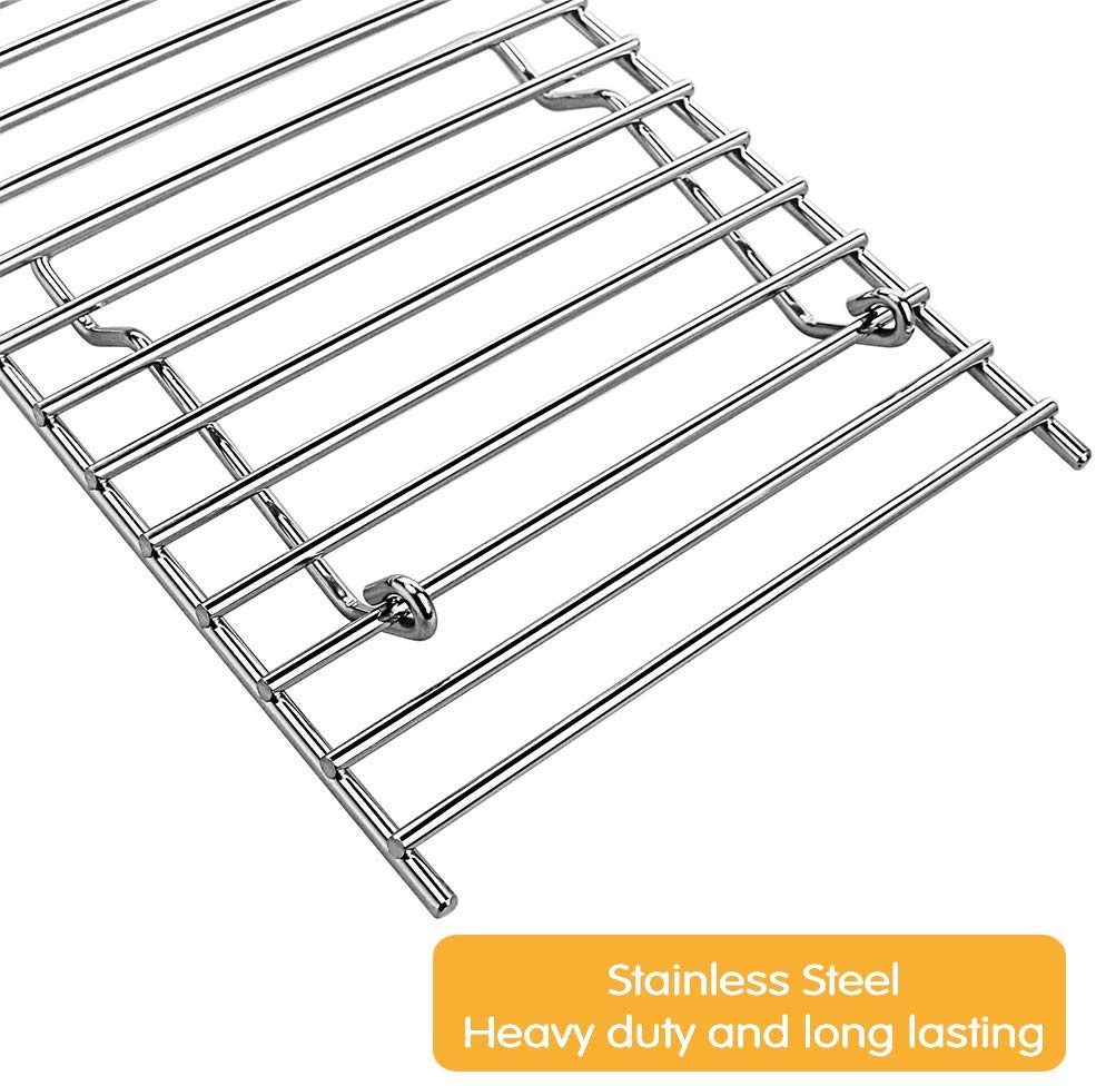 Base Grill Rack Universal 19 x 6.5 x 4.5'' Grill Rack for Gas, Charcoal, Wood Pellet G ...