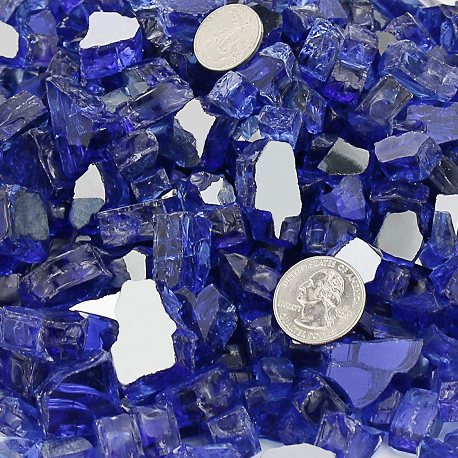 30% OFF CHARCOAL Glass Gems, small, 1 lb